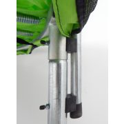 Capetan® Omega 183 cm átm. trambulin védőhálóval Lime színben kisgyermekeknek optimalizált 45 cm ugrálófelület magasság